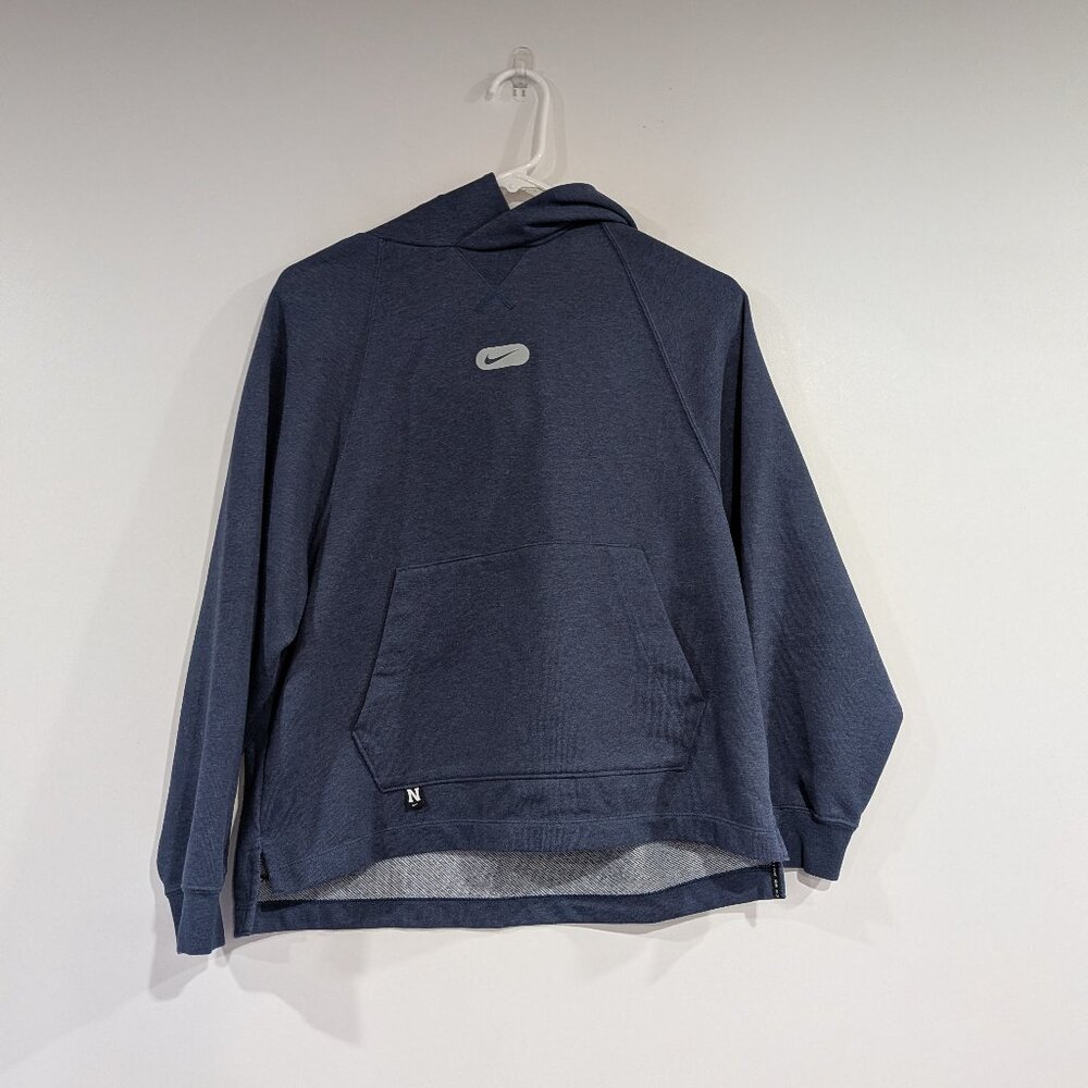 Nike DryFit Wide Bottom Hoodie Navy Blue Size Large